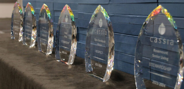 Picture of the numerous Cassia awards